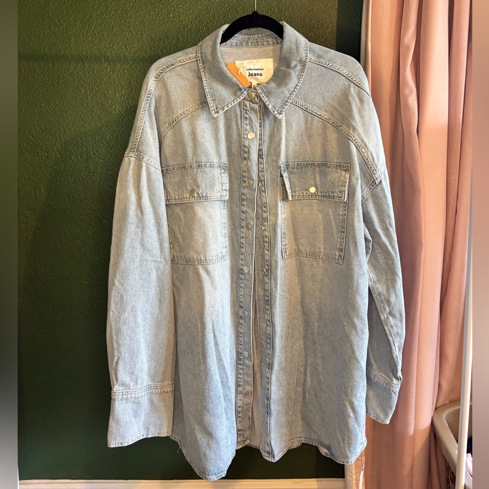 Reformation denim jacket XL